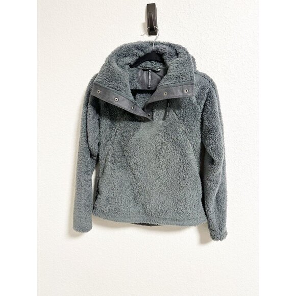 Kuhl Womens Flight Pullover Snap Front Hooded Fleece Jacket Flint Gray Size XS - Picture 3 of 9